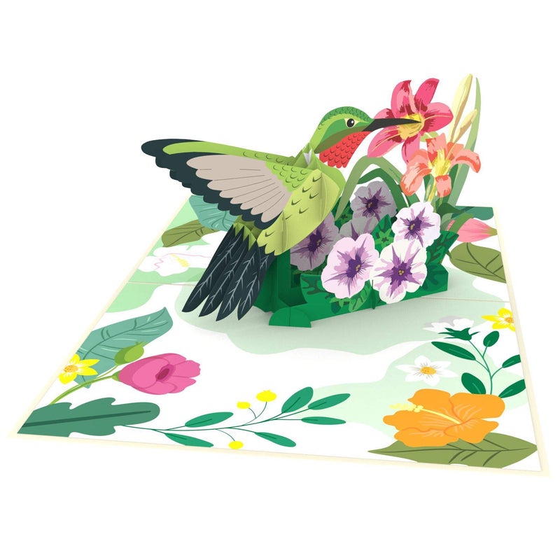 Liif Hummingbird Mother's Day 3D Greeting Pop Up Card Card For All Occasions, Father's Day, Happy Birthday, Anniversary, Retirement, Thinking Of You, Get Well, Hummingbird Gifts For Women, Bird Lover - Image 5